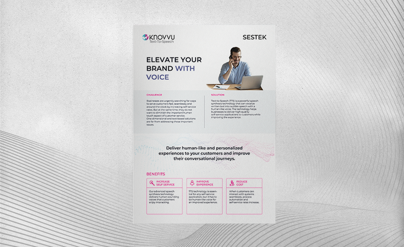 Knovvu Text-to-Speech One-pager